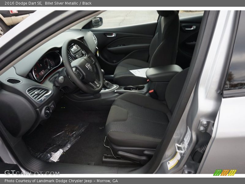 Billet Silver Metallic / Black 2016 Dodge Dart SE