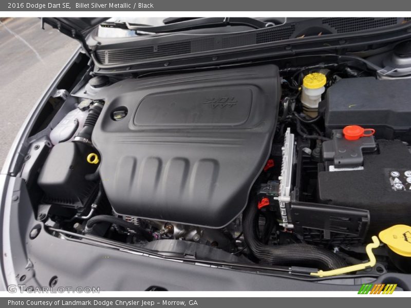 Billet Silver Metallic / Black 2016 Dodge Dart SE