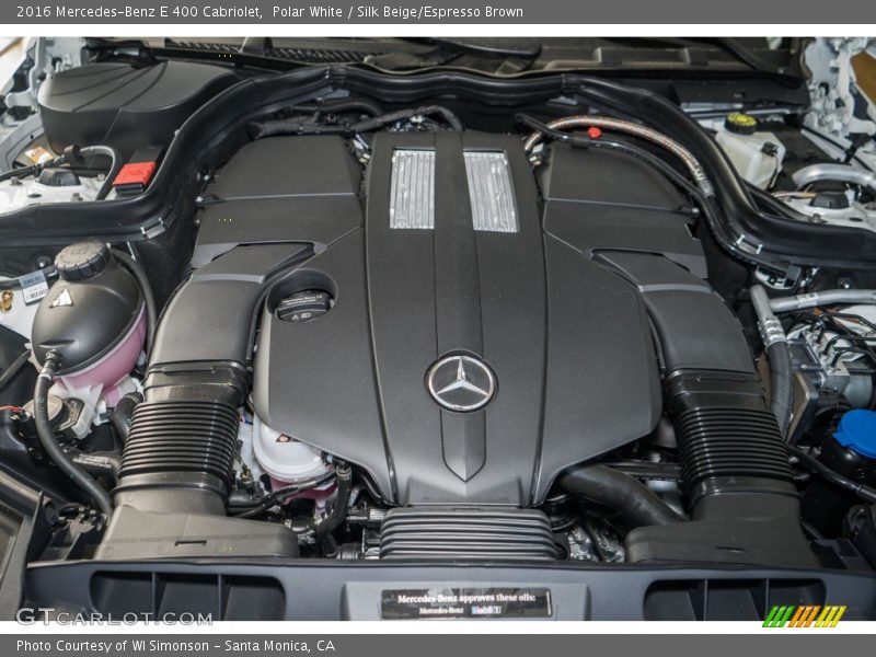 Polar White / Silk Beige/Espresso Brown 2016 Mercedes-Benz E 400 Cabriolet