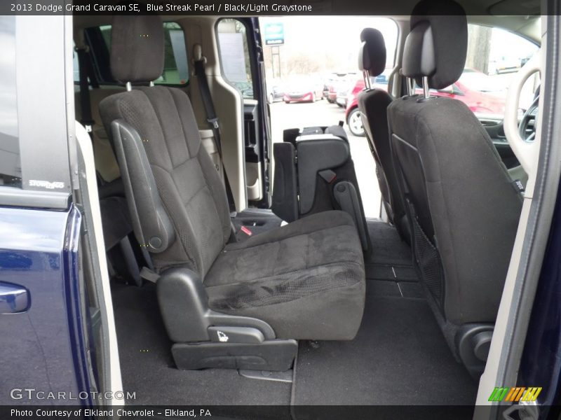 Blue Streak Pearl / Black/Light Graystone 2013 Dodge Grand Caravan SE