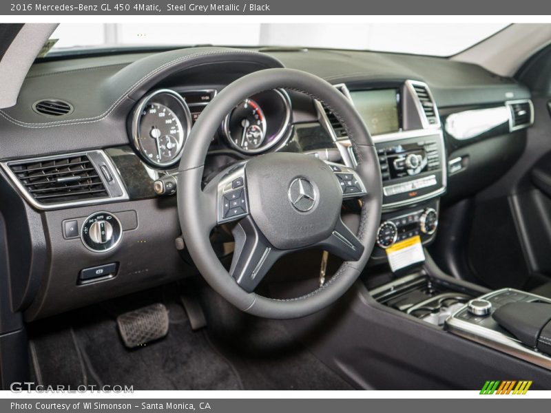 Steel Grey Metallic / Black 2016 Mercedes-Benz GL 450 4Matic