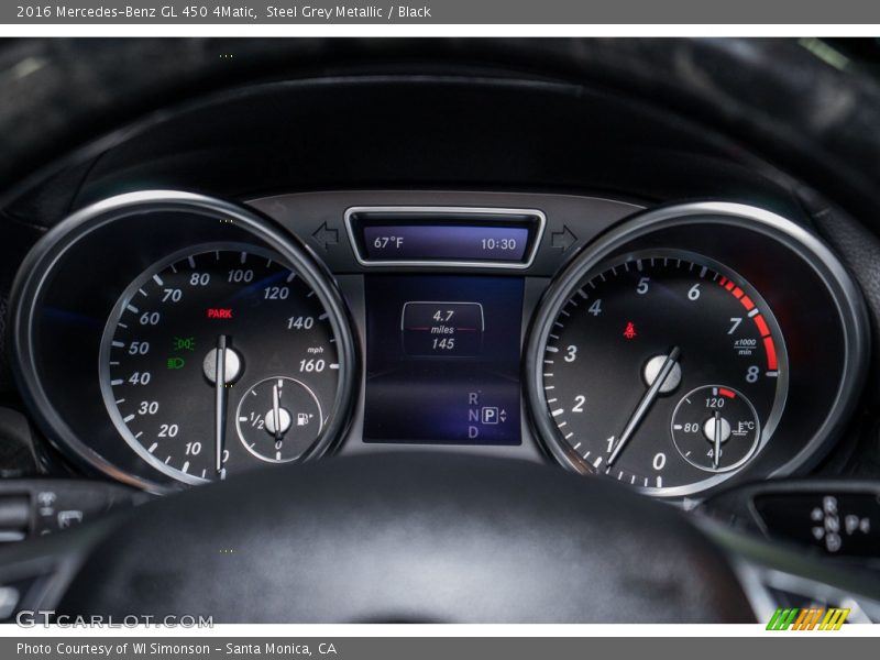 Steel Grey Metallic / Black 2016 Mercedes-Benz GL 450 4Matic