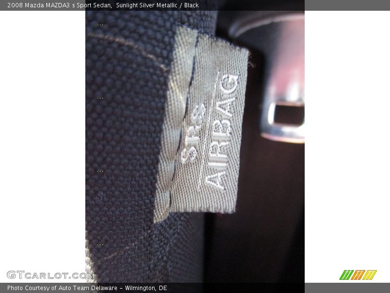 Sunlight Silver Metallic / Black 2008 Mazda MAZDA3 s Sport Sedan