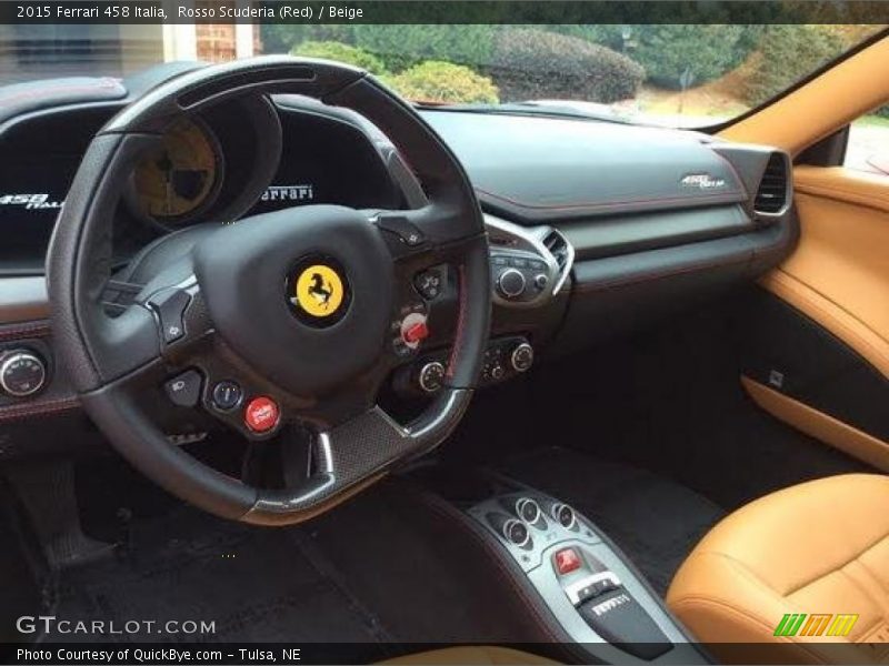 Rosso Scuderia (Red) / Beige 2015 Ferrari 458 Italia