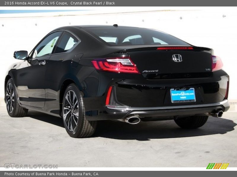 Crystal Black Pearl / Black 2016 Honda Accord EX-L V6 Coupe