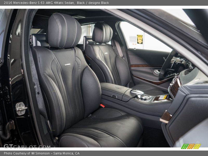 Front Seat of 2016 S 63 AMG 4Matic Sedan