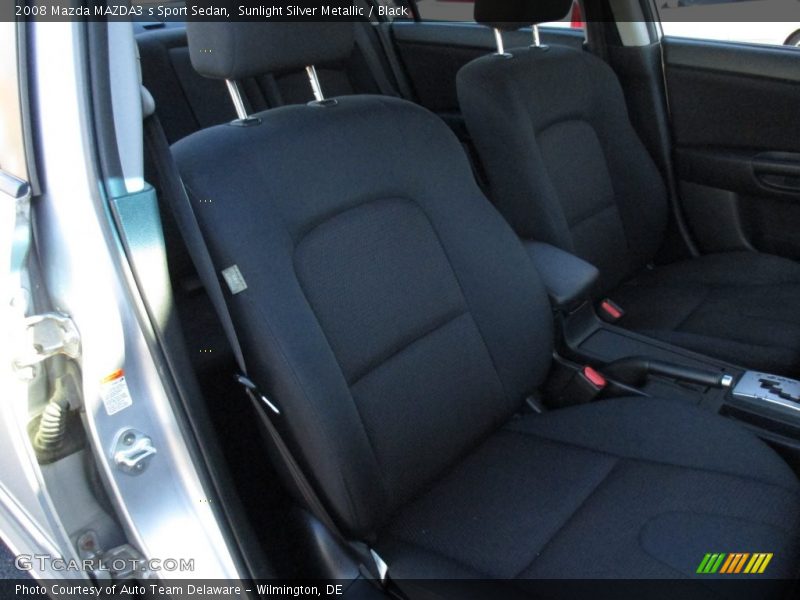 Sunlight Silver Metallic / Black 2008 Mazda MAZDA3 s Sport Sedan