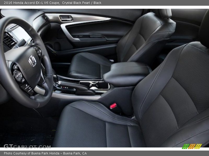Crystal Black Pearl / Black 2016 Honda Accord EX-L V6 Coupe