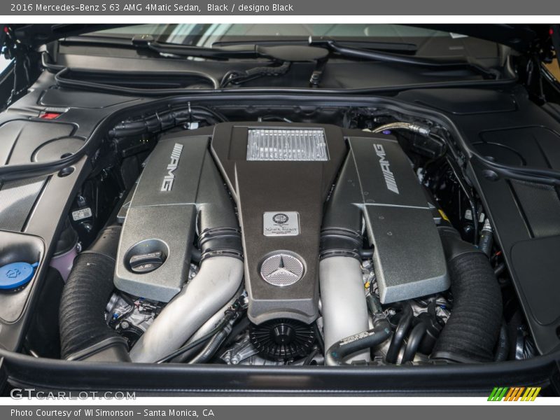  2016 S 63 AMG 4Matic Sedan Engine - 5.5 Liter AMG biturbo DOHC 32-Valve VVT V8