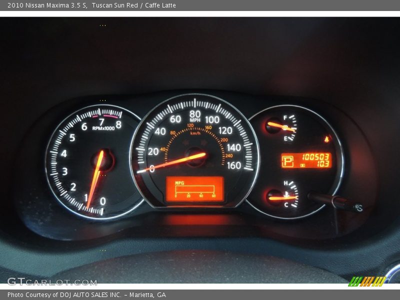 Tuscan Sun Red / Caffe Latte 2010 Nissan Maxima 3.5 S