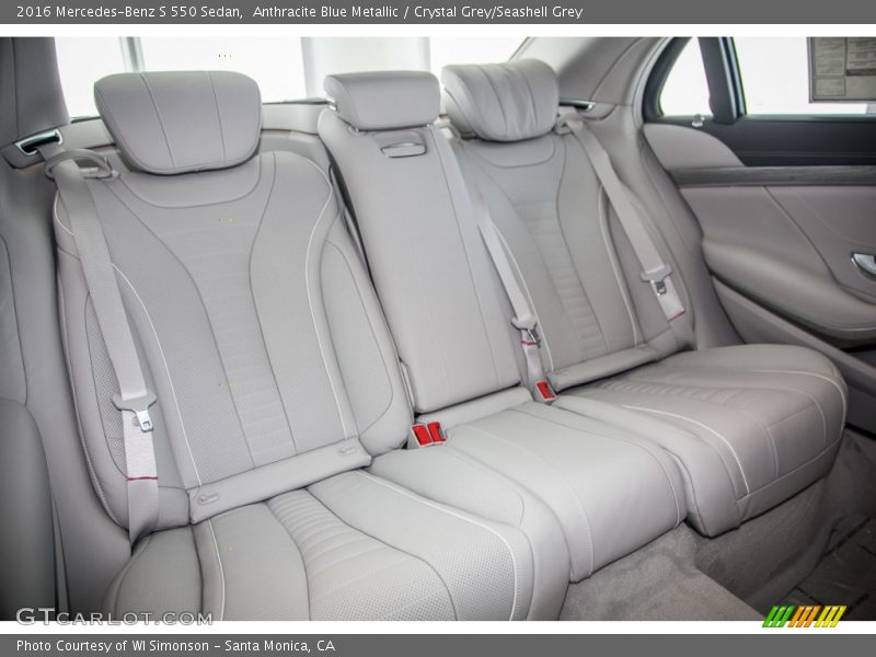 Anthracite Blue Metallic / Crystal Grey/Seashell Grey 2016 Mercedes-Benz S 550 Sedan