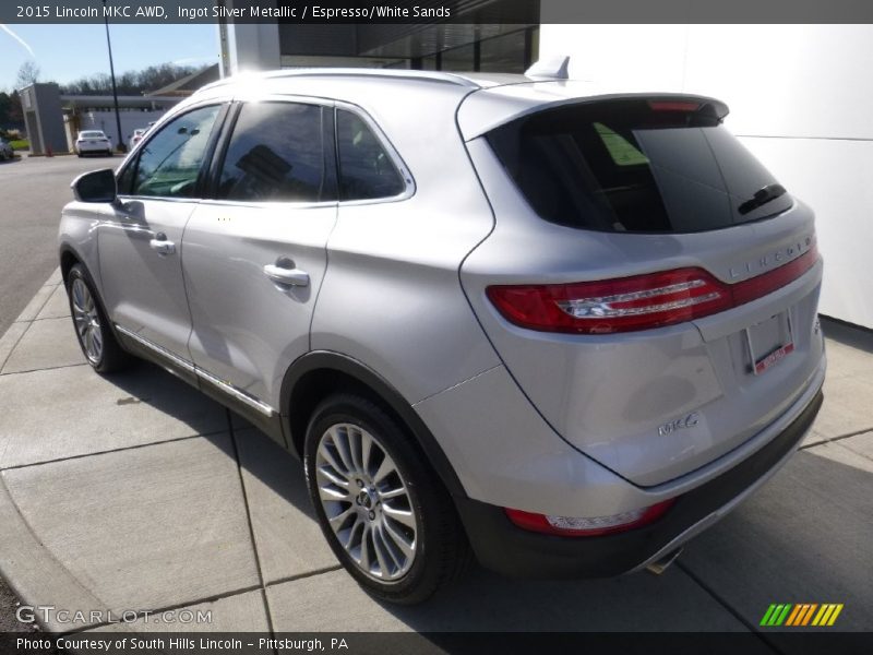 Ingot Silver Metallic / Espresso/White Sands 2015 Lincoln MKC AWD