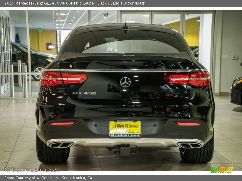Black / Saddle Brown/Black 2016 Mercedes-Benz GLE 450 AMG 4Matic Coupe