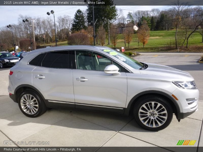 Ingot Silver Metallic / Espresso/White Sands 2015 Lincoln MKC AWD