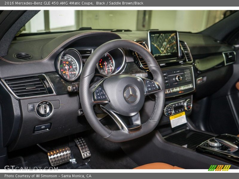 Black / Saddle Brown/Black 2016 Mercedes-Benz GLE 450 AMG 4Matic Coupe
