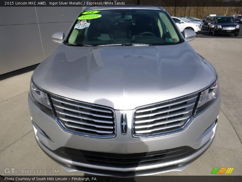Ingot Silver Metallic / Espresso/White Sands 2015 Lincoln MKC AWD
