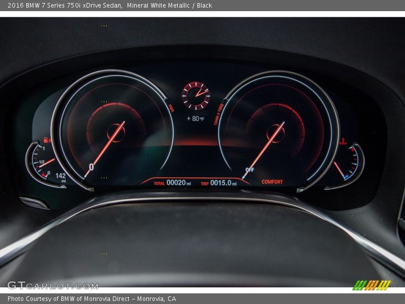  2016 7 Series 750i xDrive Sedan 750i xDrive Sedan Gauges