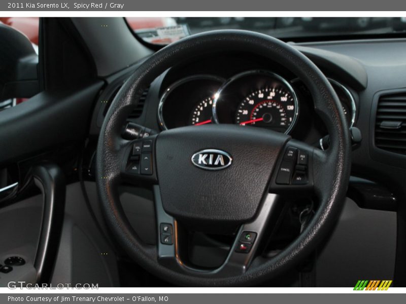 Spicy Red / Gray 2011 Kia Sorento LX