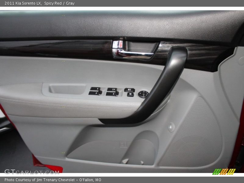 Spicy Red / Gray 2011 Kia Sorento LX
