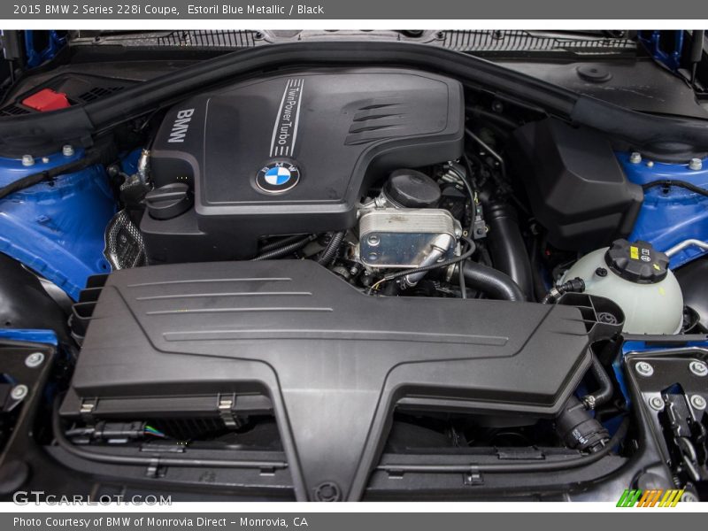 Estoril Blue Metallic / Black 2015 BMW 2 Series 228i Coupe