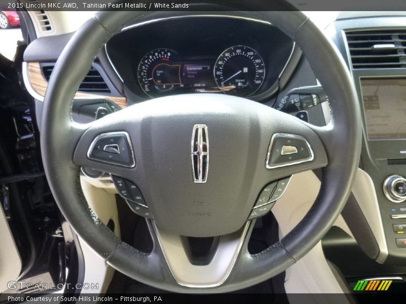 Tahitian Pearl Metallic / White Sands 2015 Lincoln MKC AWD