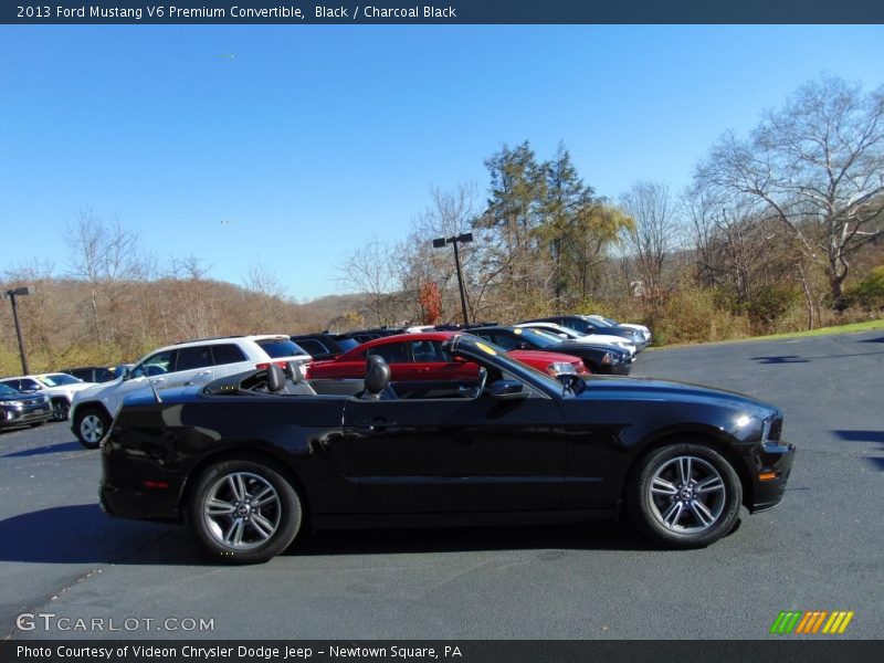 Black / Charcoal Black 2013 Ford Mustang V6 Premium Convertible