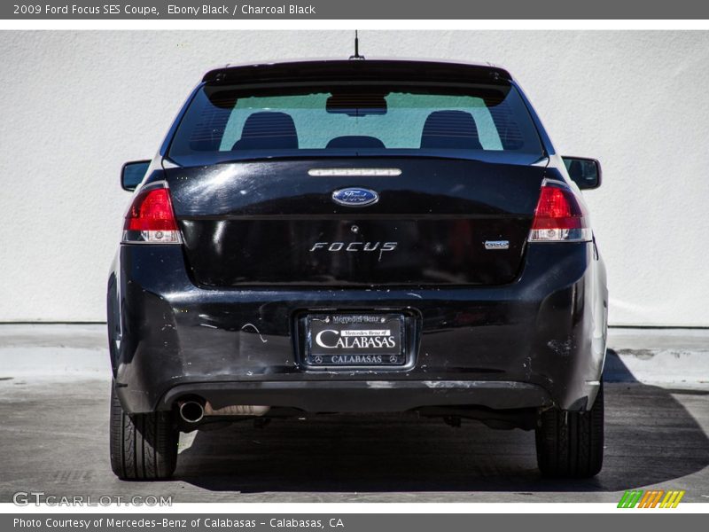 Ebony Black / Charcoal Black 2009 Ford Focus SES Coupe