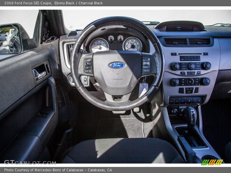 Ebony Black / Charcoal Black 2009 Ford Focus SES Coupe