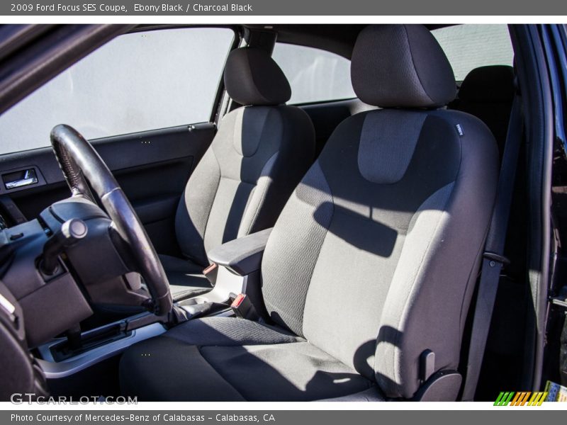 Ebony Black / Charcoal Black 2009 Ford Focus SES Coupe