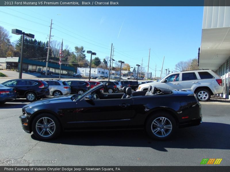 Black / Charcoal Black 2013 Ford Mustang V6 Premium Convertible