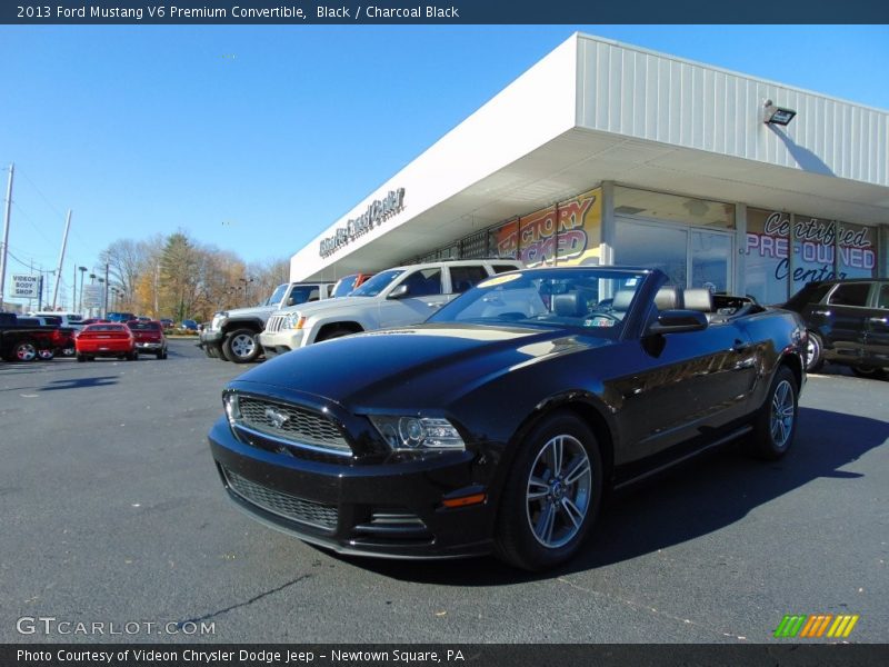 Black / Charcoal Black 2013 Ford Mustang V6 Premium Convertible