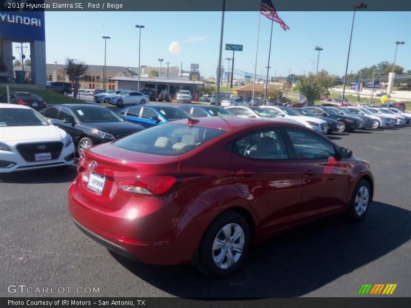 Red / Beige 2016 Hyundai Elantra SE