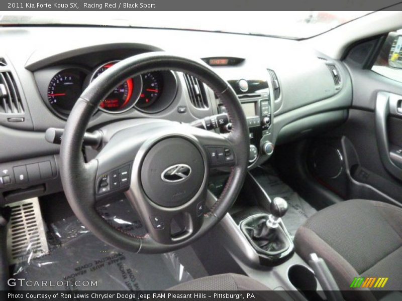 Racing Red / Black Sport 2011 Kia Forte Koup SX