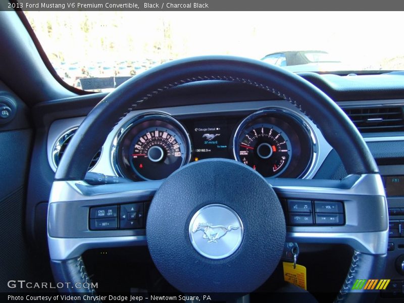 Black / Charcoal Black 2013 Ford Mustang V6 Premium Convertible