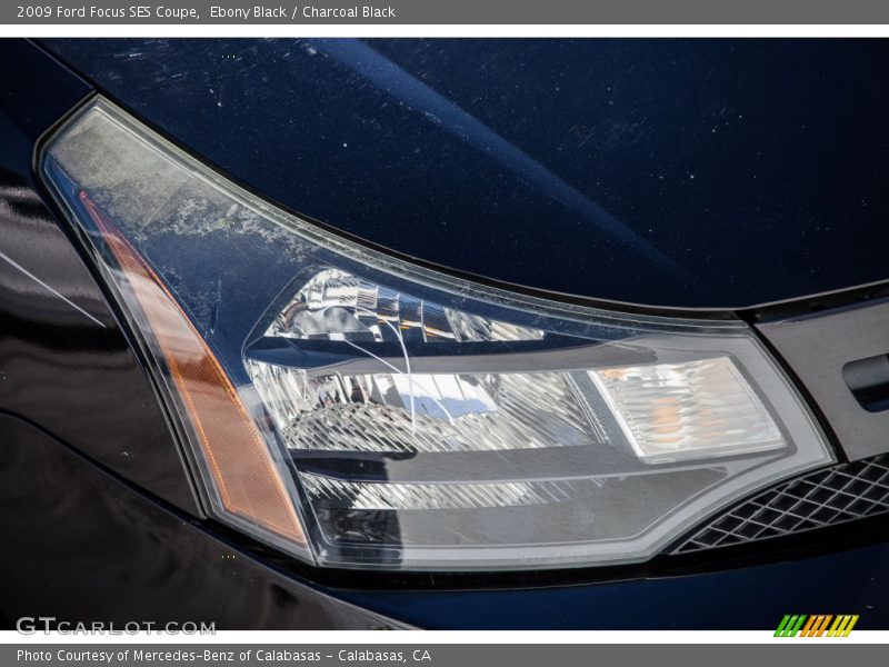 Ebony Black / Charcoal Black 2009 Ford Focus SES Coupe