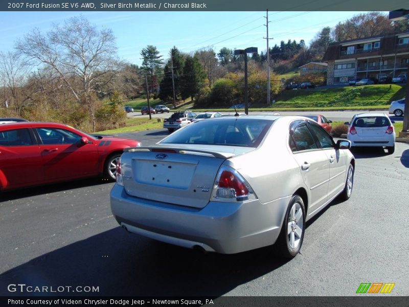 Silver Birch Metallic / Charcoal Black 2007 Ford Fusion SE V6 AWD