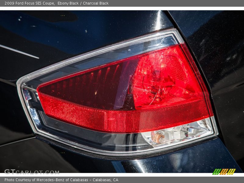 Ebony Black / Charcoal Black 2009 Ford Focus SES Coupe