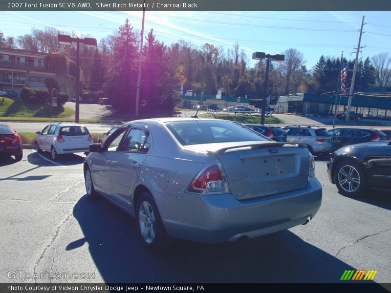 Silver Birch Metallic / Charcoal Black 2007 Ford Fusion SE V6 AWD