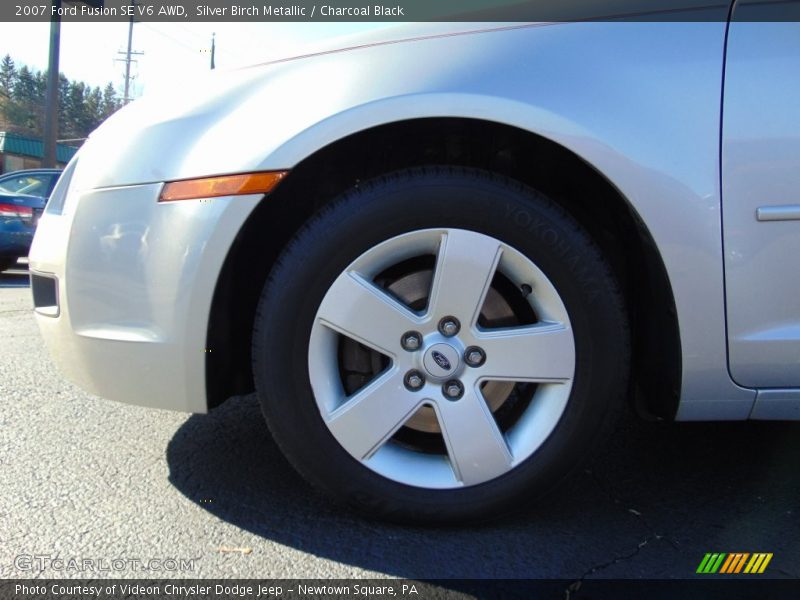 Silver Birch Metallic / Charcoal Black 2007 Ford Fusion SE V6 AWD