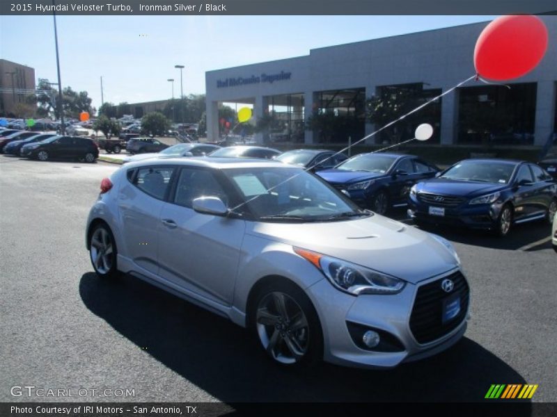 Ironman Silver / Black 2015 Hyundai Veloster Turbo