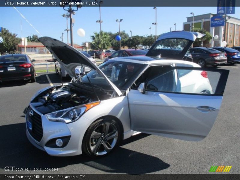 Ironman Silver / Black 2015 Hyundai Veloster Turbo
