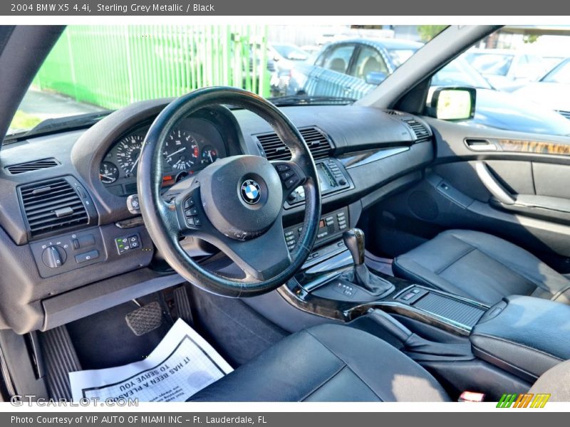 Sterling Grey Metallic / Black 2004 BMW X5 4.4i