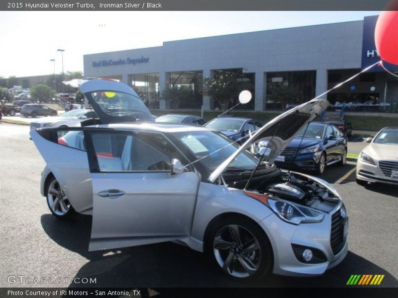 Ironman Silver / Black 2015 Hyundai Veloster Turbo