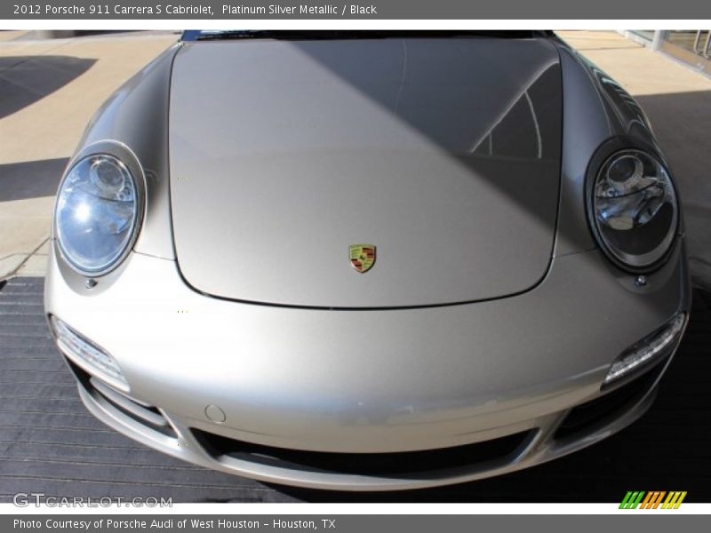 Platinum Silver Metallic / Black 2012 Porsche 911 Carrera S Cabriolet