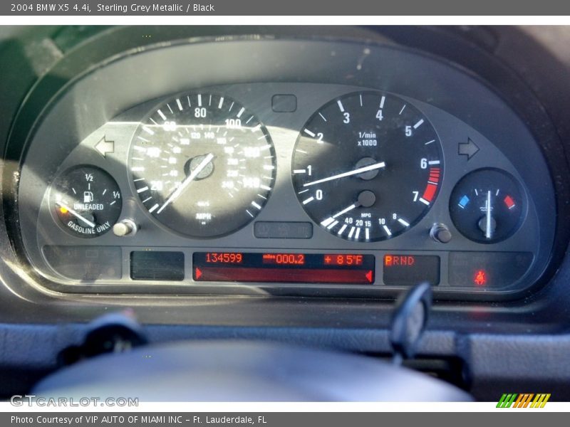 Sterling Grey Metallic / Black 2004 BMW X5 4.4i