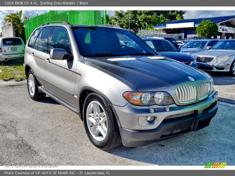 Sterling Grey Metallic / Black 2004 BMW X5 4.4i