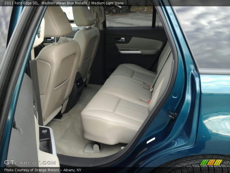 Mediterranean Blue Metallic / Medium Light Stone 2011 Ford Edge SEL
