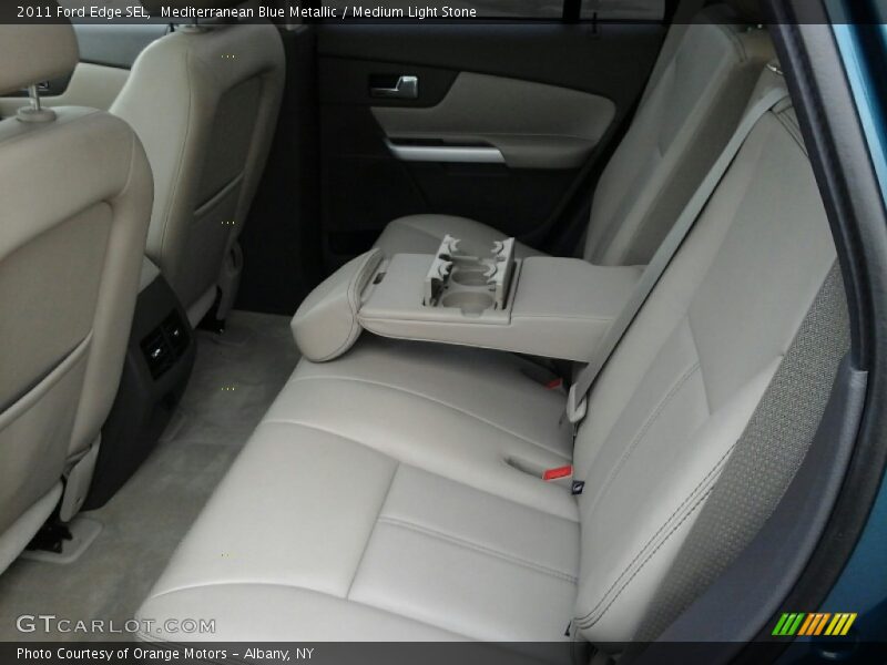 Mediterranean Blue Metallic / Medium Light Stone 2011 Ford Edge SEL