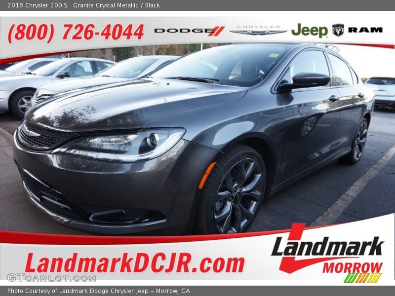 Granite Crystal Metallic / Black 2016 Chrysler 200 S