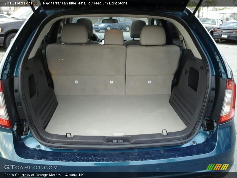 Mediterranean Blue Metallic / Medium Light Stone 2011 Ford Edge SEL